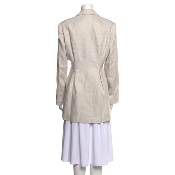 Anine Bing Cream Blazer Dress linen size small - Picture 7 of 7